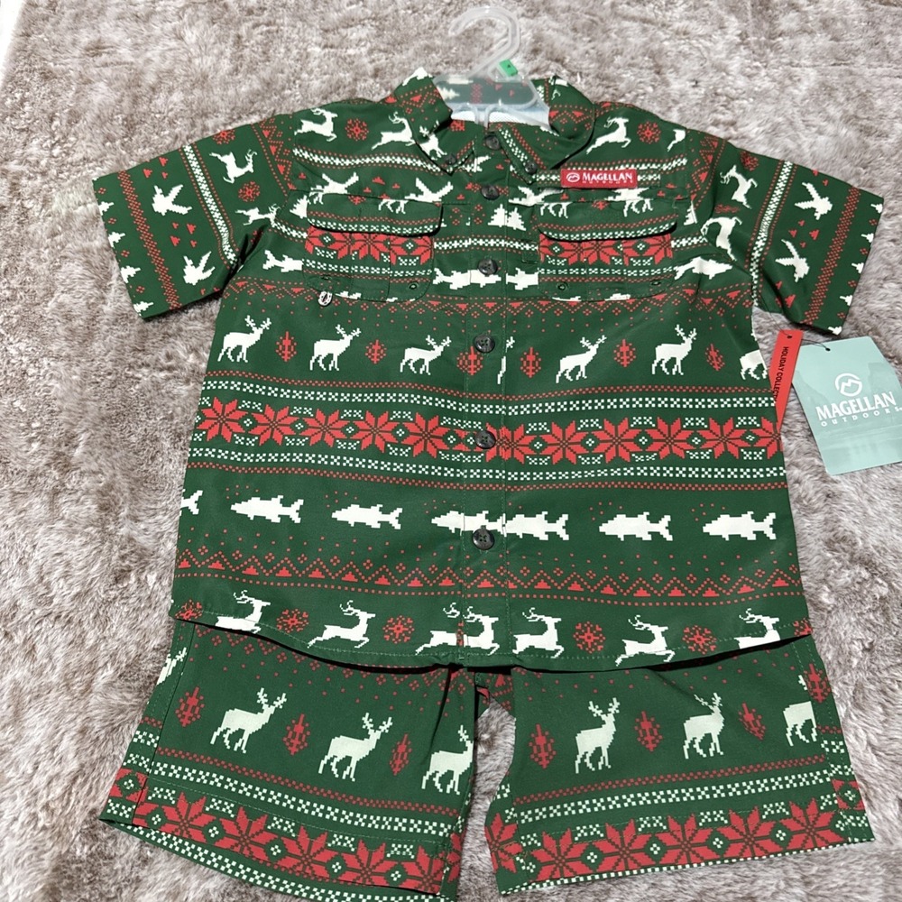 NEW Magellan Boy's Fish Gear Laguna Madre Holiday Set Size 4